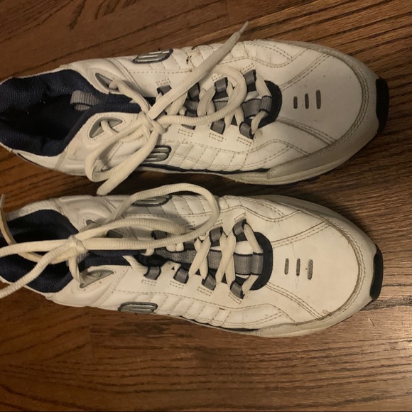 Skechers Other - Sketchers white tennis shoes size 11 men